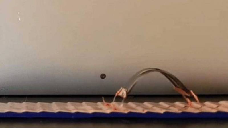 像尺蠖一樣爬行的微型機器人