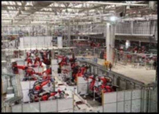 特斯拉首次披露上海超級(jí)工廠的內(nèi)部照片